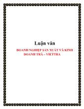 Luận văn Doanh nghiệp sản xuất và kinh doanh trà – Viettra