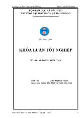 Luận văn Hoàn thiện công tác kế toán tập hợp chi phí và tính giá thành tại công ty cổ phần thương mại và đầu tư xây dựng Hà Trang