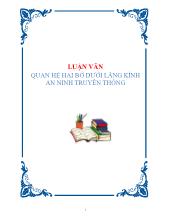 Luận văn Quan hệ hai bờ dưới lăng kính an ninh truyền thống