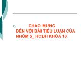 Marketing công nghiệp - Công ty TNHH blue và green
