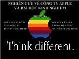 Nghiên cứu về công ty apple và bài học kinh nghiệm