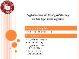 Nghiên cứu về MorganStanley và bài học kinh nghiệm
