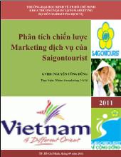 Phân tích chiến lược marketing dịch vụ của Saigontourist