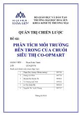 Phân tích môi trường bên trong của chuỗi siêu thị co - Opmart