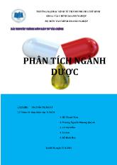 Phân tích ngành dược