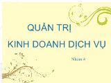 Quản trị kinh doanh dịch vụ