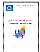 Quản trị marketing (marketing management)