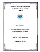 Quản trị rủi ro trong franchise (đứng dưới góc nhìn người bán)