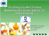 Tác động của môi trường marketing đến doanh nghiệp cổ phần vinamilk