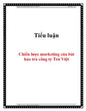 Tiểu luận Chiến lược marketing của bát bảo trà công ty Trà Việt