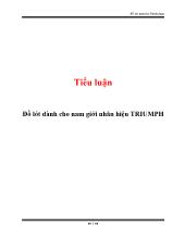 Tiểu luận Đồ lót dành cho nam giới nhãn hiệu Triumph