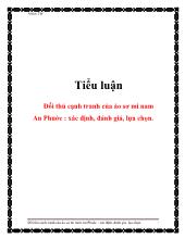 Tiểu luận Đối thủ cạnh tranh của áo sơ mi nam An Phuớc: xác định, đánh giá, lựa chọn
