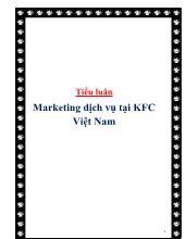 Tiểu luận Marketing dịch vụ tại KFC Việt Nam