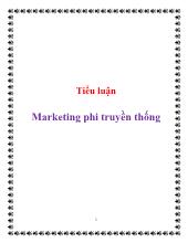 Tiểu luận Marketing phi truyền thống