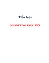 Tiểu luận Marketing trực tiếp