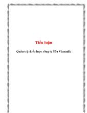 Tiểu luận Quản trị chiến lược công ty Sữa Vinamilk