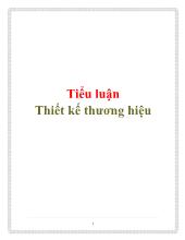 Tiểu luận Thiết kế thương hiệu