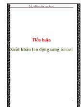 Tiểu luận Xuất khẩu lao động sang israel