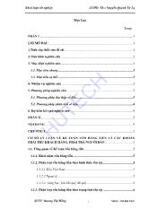 Chuyên đề Kế toán vốn bằng tiền và các khoản phải thu - Phải trả tại công ty TNHH Kỹ thuật xây dựng Đăng phong