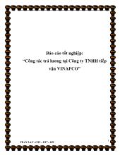 Đề tài Công tác trả lương tại Công ty TNHH tiếp vận VINAFCO