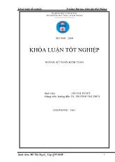 Đề tài Kế toán Tài sản cố định tại Công ty TNHH một thành viên khai thác công trình thuỷ lợi Đa Độ