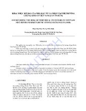 Đề tài Khắc phục rủi ro của nhà đầu tư cá nhân tai thị trường chứng khoán Việt Nam