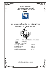 Đề tài Phân tích cổ phiếu theo cách tiếp cận Top - Down