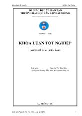 Hoàn thiện công tác kế toán doanh thu chi phí và xác định kinh doanh tại công ty cổ phần cơ khí Đức Xá