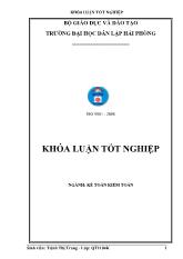 Hoàn thiện công tác kế toán nguyên vật liệu tại xí nghiệp địa chất Đông Triều