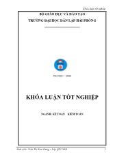 Khóa luận Hoàn thiện công tác hạch toán chi phí và tính giá thành sản phẩm tại công ty TNHH Gia Bảo