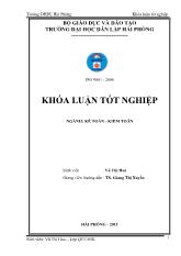 Khóa luận Hoàn thiện công tác kế toán doanh thu, chi phí và xác định kết quả kinh doanh tại công ty cổ phần Khánh Hội