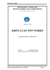 Khóa luận Hoàn thiện công tác kế toán doanh thu, chi phí và xác định kết quả kinh doanh tại xí nghiệp 583 - Công ty Sông Hồng