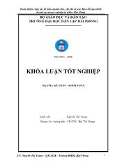 Khóa luận Hoàn thiện công tác kế toán doanh thu, chi phí và xác định kết quả kinh doanh tại doanh nghiệp tư nhân Mai Hưng