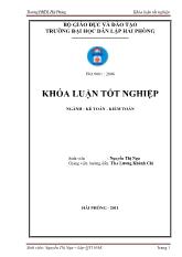 Khóa luận Hoàn thiện công tác kế toán doanh thu, chi phí và xác định kết quả kinh doanh tại công ty cổ phần thương mại Thái Giang