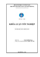 Khóa luận Hoàn thiện công tác kế toán doanh thu, chi phí và xác định kết quả kinh doanh tại công ty cổ phần vận tải và dịch vụ điện lực