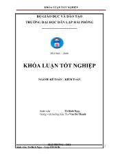 Khóa luận Hoàn thiện công tác kế toán doanh thu và xác định kết quả kinh doanh tại công ty cổ phần than Hà Lầm - Vinacomin