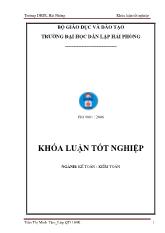 Khóa luận Hoàn thiện công tác kế toán hạch toán chi phí sản xuất và tính giá thành sản phẩm tại công ty cổ phần tƣ vấn thiết kế xây dựng Nam Anh