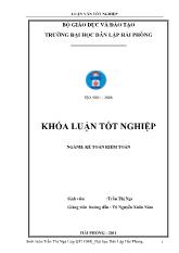 Khóa luận Hoàn thiện công tác kế toán nguyên vật liệu tại công ty cổ phần đầu tư xây dựng số 5 Hải Phòng