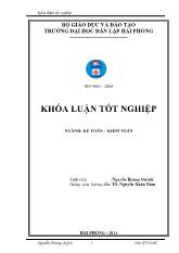 Khóa luận Hoàn thiện công tác tổ chức kế toán nguyên liệu, vật liệu tại Công ty Cổ phần Việt Thịnh