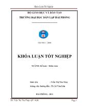 Khóa luận Tổ chức công tác kế toán tập hợp chi phí sản xuất và tính giá thành sản phẩm tại công ty TNHH nhựa Đông Á