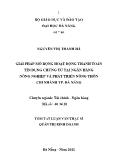 Giải pháp mở rộng hoạt động thanh toán tín dụng chứng từ tại ngân hàng nông nghiệp và phát triển nông thôn chi nhánh TP Đà Nẵng