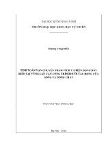Luận văn Tính toán vận chuyển trầm tích và biến động đáy biển tại vùng lân cận công trình dưới tác động của sóng và dòng chảy