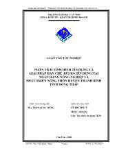 Phân tích tình hình tín dụng và giải pháp hạn chế rủi ro tín dụng tại ngân hàng nông nghiệp và phát triển nông thôn huyện Thanh Bình tỉnh Đồng Tháp