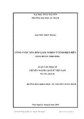 Công cuộc xóa đói giảm nghèo ở tỉnh Điện Biên (giai đoạn 2004-2010)