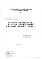 Đề tài Ứng dụng Card PCL 832 của hãng Advantech vào điều khiển máy CNC 3 trục và Robot