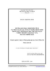 Hướng dẫn học sinh phân tích và thảo luận các tầng ý nghĩa nhân sinh trong quá trình dạy học truyện ngắn “chiếc thuyền ngoài xa” của Nguyễn Minh Châu