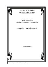Lich sử phát triển của Thị xã Tuyên Quang qua các giai doạn