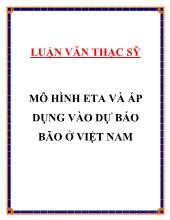 Luận văn Mô hình eta và áp dụng vào dự báo bão ở Việt Nam