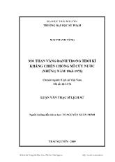 Luận văn Mỏ than vàng danh trong thời kì kháng chiến chống mĩ cứu nước (những năm 1965 - 1975)