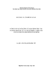 Luận văn Nâng cao sự hài lòng của khách hàng ở ngân hàng đầu tư và phát triển Việt Nam- Chi nhánh thành phố Hồ Chí Minh